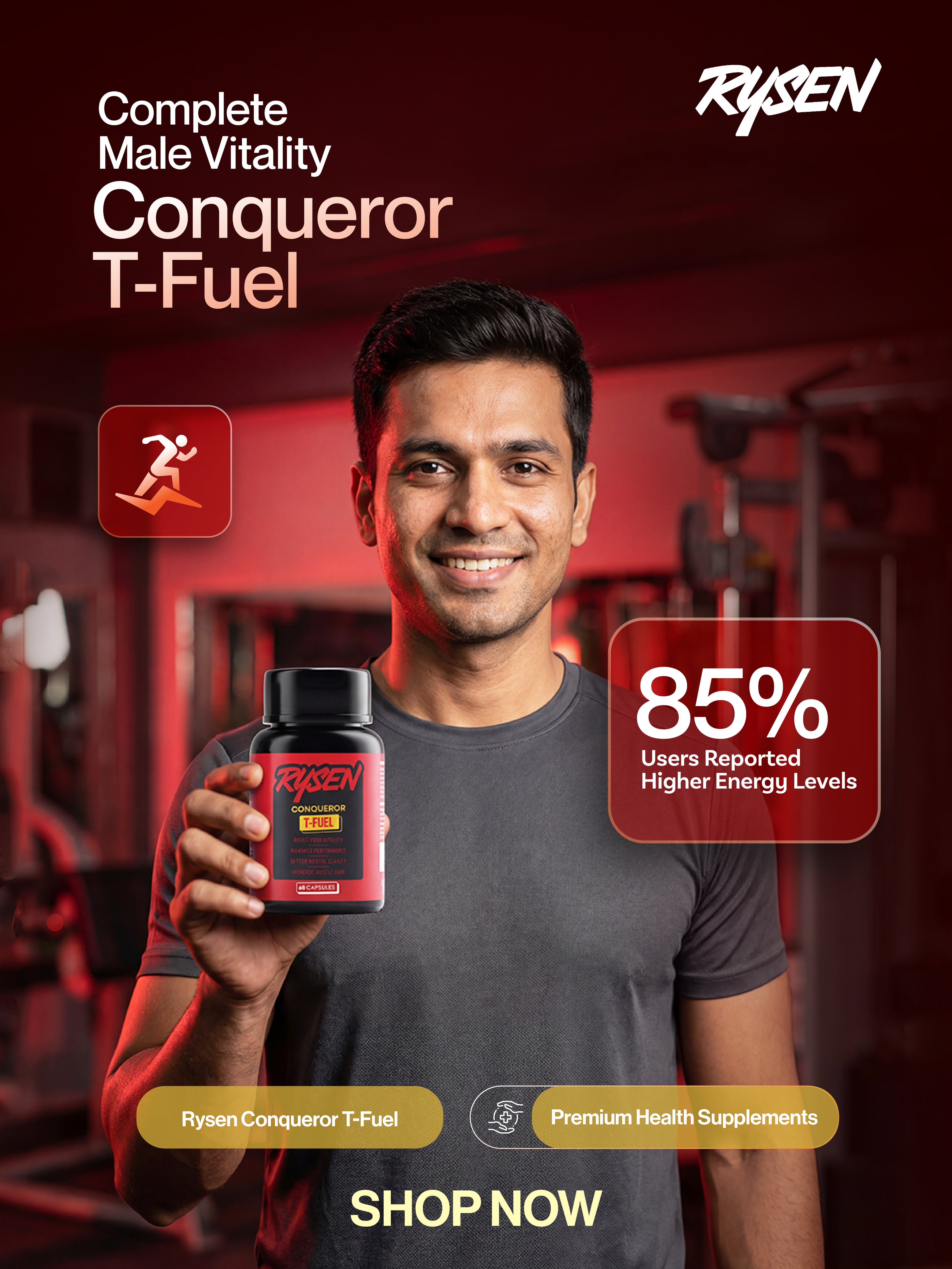 Rysen Conqueror T-Fuel – Vitality, Performance & Strength (60 Capsules)